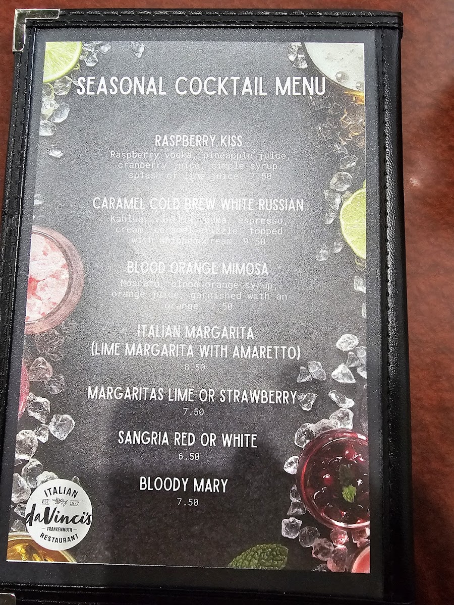 Da Vinci's Restaurant Menu-10