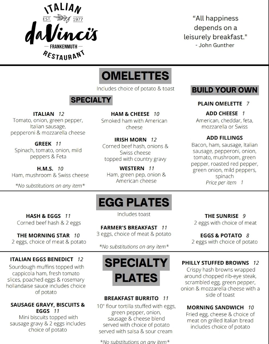 Da Vinci's Restaurant Menu-5